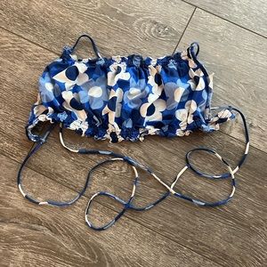 Zara flower backless crop top